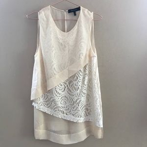 Robert Rodriguez Cream/White Lace Top Size 2